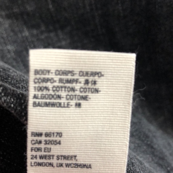 Free People black Marina denim top Medium NWT - Picture 11 of 12